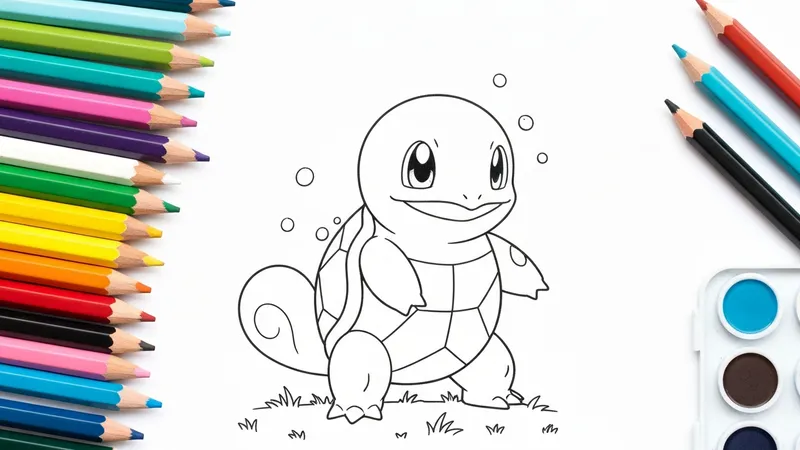 Carapuce coloriage : couleurs, conseils et modèles gratuits